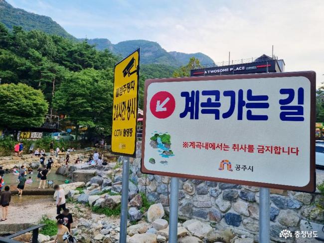 계룡산 동학사 계곡
