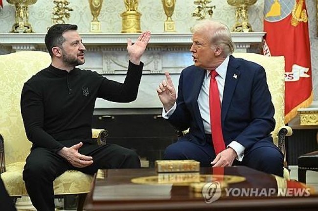 2월28일 회담서 언쟁하는 트럼프와 젤렌스키