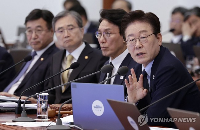 이재명 대통령, 국무회의 발언