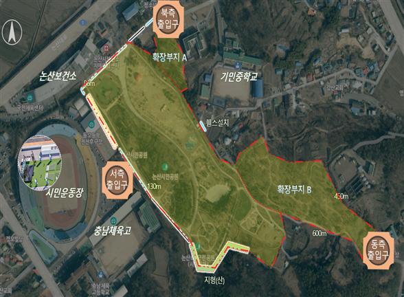 ▲ 행사장 위치도.ⓒ2027 논산세계딸기산업엑스포,조직위원회