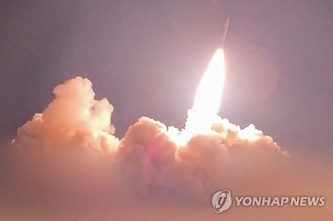 이란 이슬람혁명수비대 미사일 발사