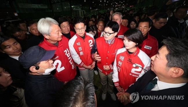 공식 선거운동 시작한 한동훈 위원장