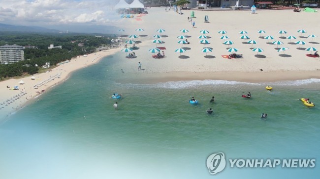 동해안 해수욕장 (CG)