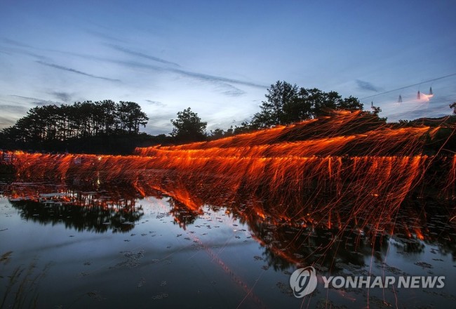  무주 안성 낙화놀이