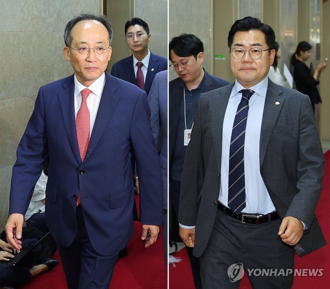 의장실 향하는 여야 원내대표