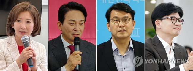 여당 당권레이스 후반전 돌입한 후보들