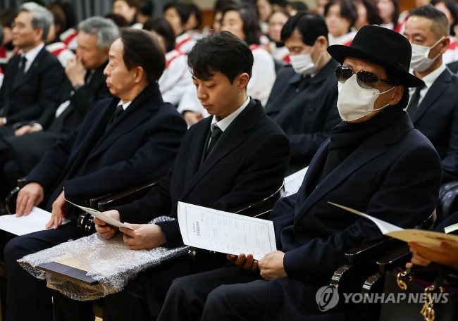 고 손명순 여사, 환송예배