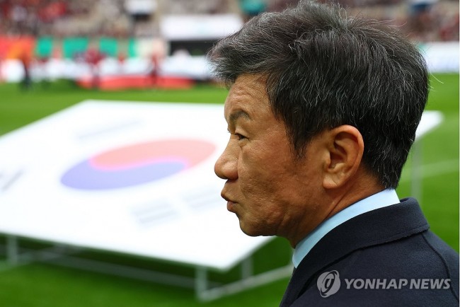 코리아컵 결승전 찾은 정몽규 회장