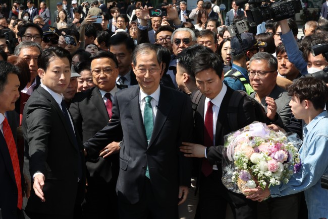 대선 출마 선언 마친 한덕수 전 총리