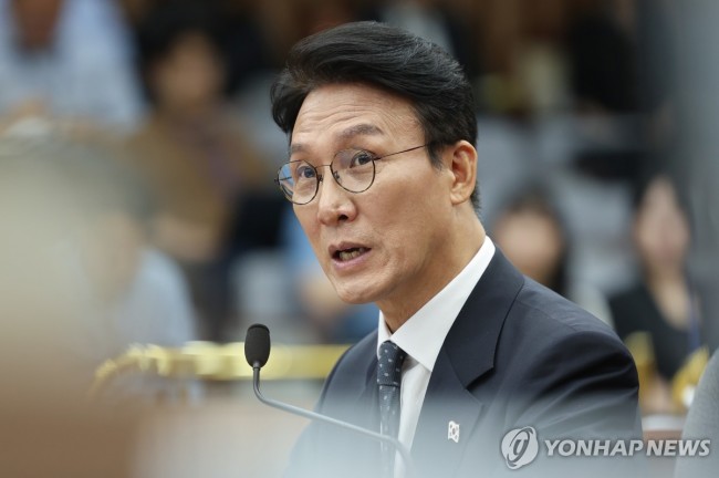 인사청문회서 발언하는 김민석 총리 후보자